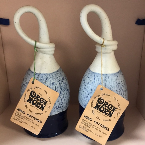 Kings Potteries Dining Set Of 2 Vintage Pottery Kings Potteries